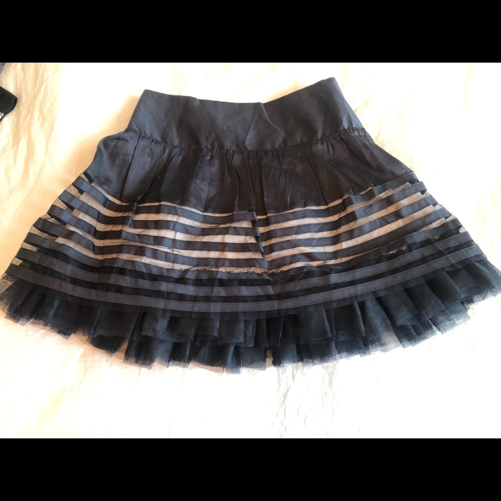 Free People, Black Tule Tutu-Style Skirt with Tag